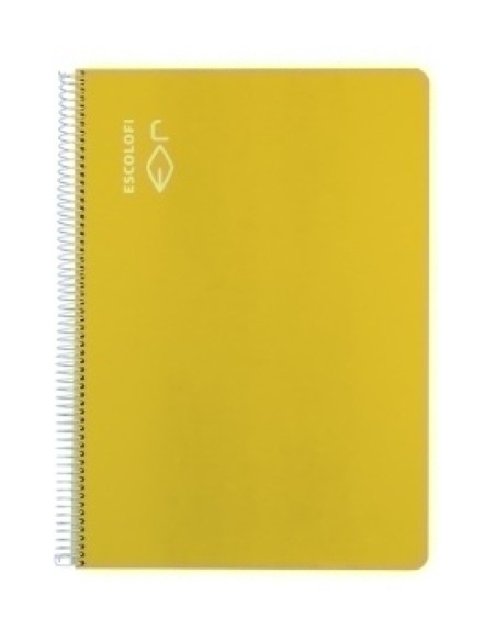 BLOCK ESCOLOFI Fº 100h CD.5 70g AMARILLO - Pack de 5 unidades